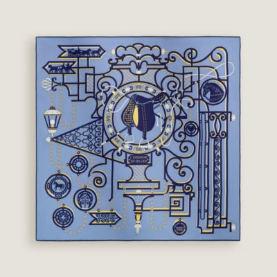 ブルー - レディス, スカーフ、ショール＆マフラー, スカーフ＆シルク